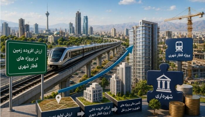 راهکار جذب ارزش افزوده زمین برای تامین مالی پروژه های قطار شهری