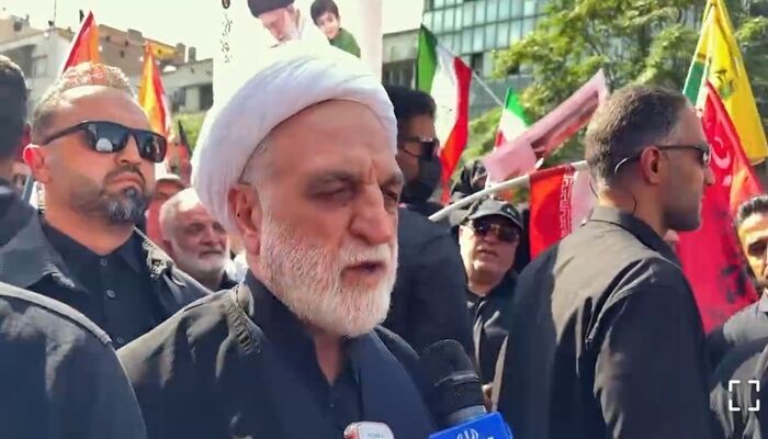 ببینید | حضور رئیس قوه قضائیه در تشییع رهبر شهید انقلاب