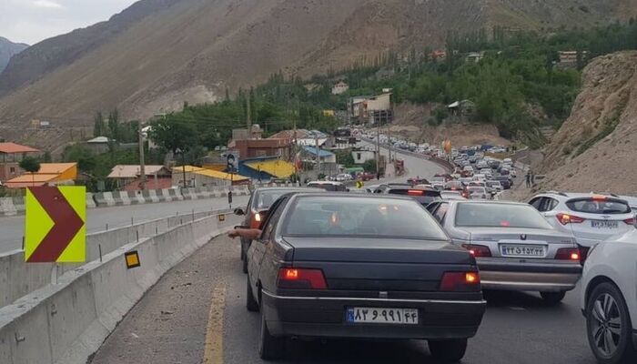 ترافیک سنگین در جاده‌های شمالی