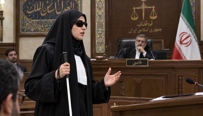 تجربیات یک وکیل نابینا در دادگاه: قاضی تحسین می‌کند، موکل اعتماد!