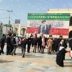 ببینید | حضور فرزندان رهبر شهید در مصلی