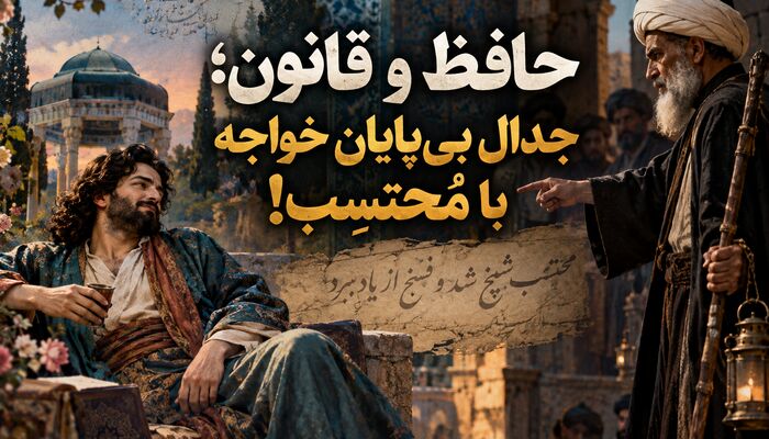 حافظ و قانون؛ جدال بی‌پایان خواجه با مُحتسِب!