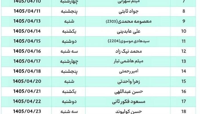 اعلام اسامی وکلای مشاور مستقر در کانون وکلای قم