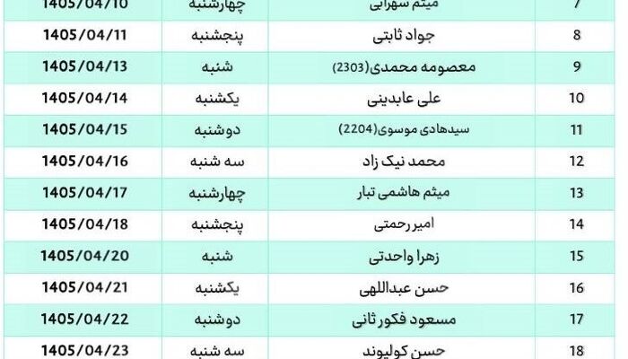 اعلام اسامی وکلای مشاور مستقر در کانون وکلای قم
