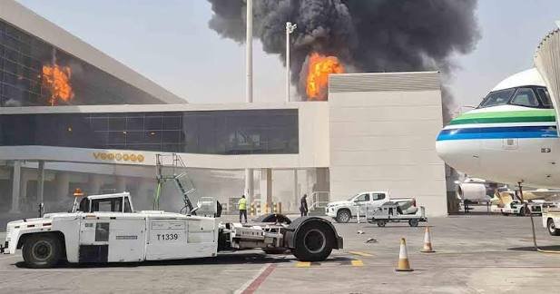 فرودگاه ریاض باز هم هدف قرار گرفت